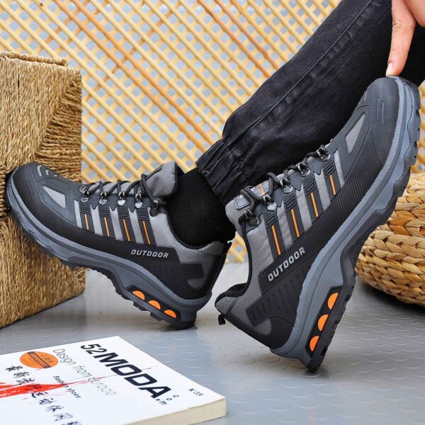 Unisex Füme Turuncu Kaymaz Taban Trekking Outdoor Bot 1961