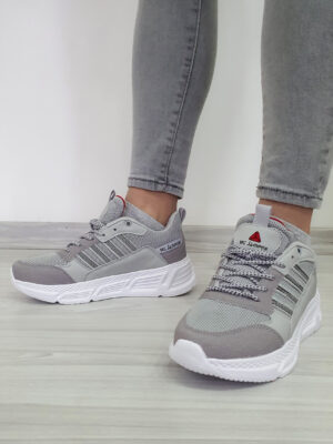 Gri Comfort Günlük Spor Ayakkabı Sneaker 2213 - Görsel 3