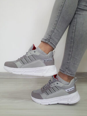 Gri Comfort Günlük Spor Ayakkabı Sneaker 2213 - Görsel 2