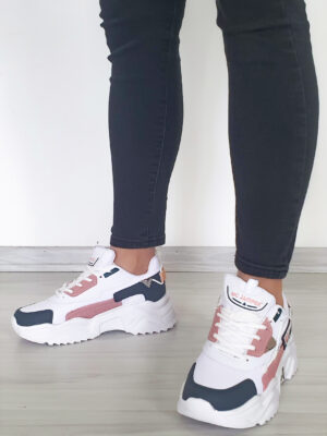 Kadın Beyaz Sneaker Günlük Hafif Rahat Spor Ayakkabı 2038 - Görsel 3