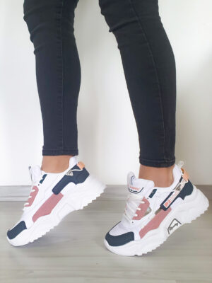 Kadın Beyaz Sneaker Günlük Hafif Rahat Spor Ayakkabı 2038 - Görsel 2